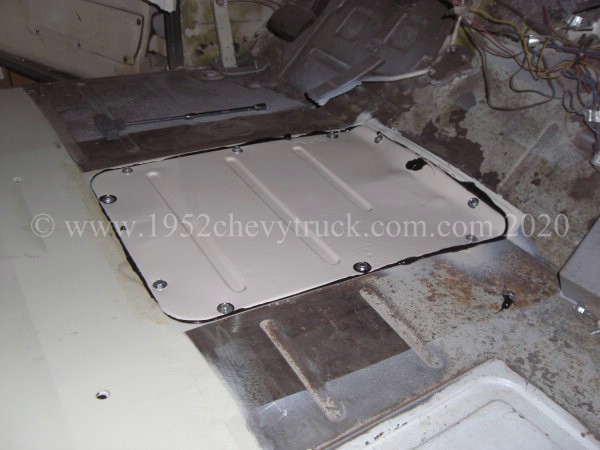 Transmission cover fitted.