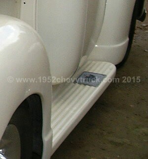 1952 Chevy truck old running boards. After.