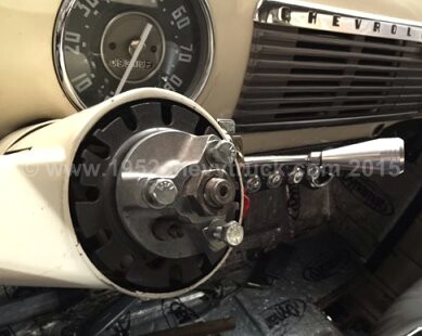 1952 Chevy truck steering wheel.