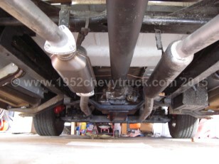 1952 Chevy truck exhaust system. One side completed