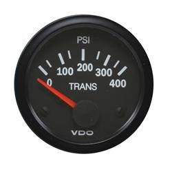 Transmission oil pressure gauge.