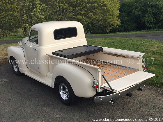 Hard tonneau cover for the 1947-53 Chevy truck.