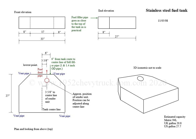 Original Fuel Tank Drawings.