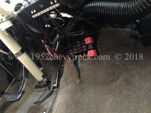 1947 53 Chevy Truck New Fuse Box And Wiring Loom Upgrade The Wiring Ideal Position For Fusebox