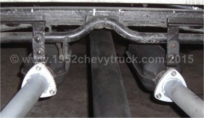 1952 Chevy truck exhaust system.