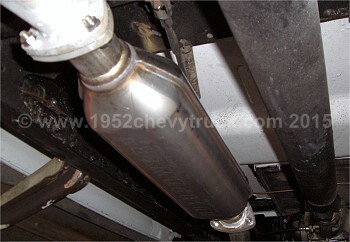 1952 Chevy truck exhaust system.