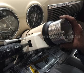 1952 Chevy truck steering wheel.