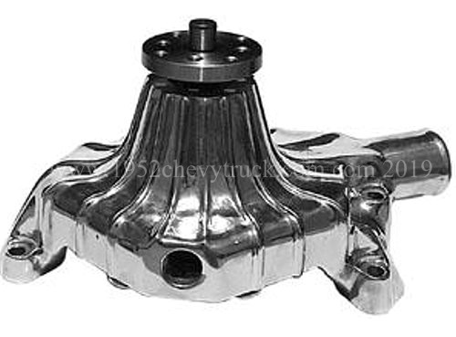 Finned aluminium water pump.