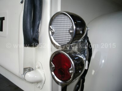 thumbnail image 2 of Pair Of Red Glass Tail Light Lenses For 1940-1953 Chevy Truck - Direct Replacement 2 of 13