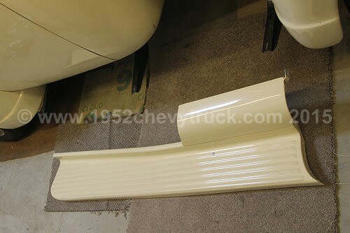 1952 Chevy truck running boards. After.