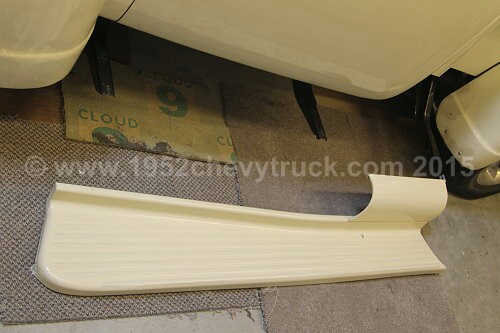 1952 Chevy truck running boards. After.