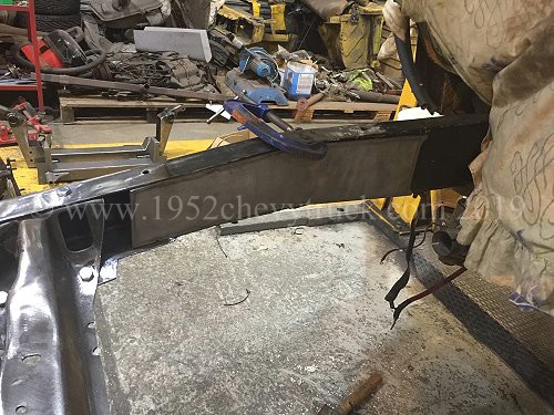 Steel plates box in the chasses frame