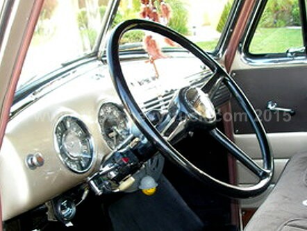 1952 Chevy truck steering wheel. After.