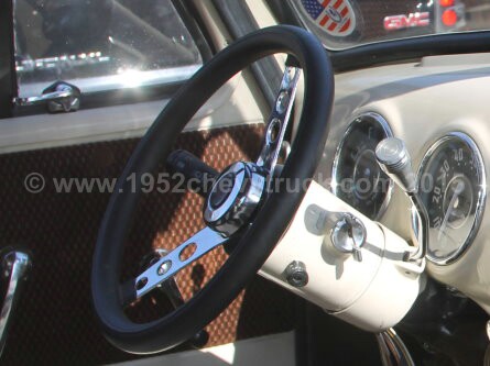 1952 Chevy truck steering wheel. After.