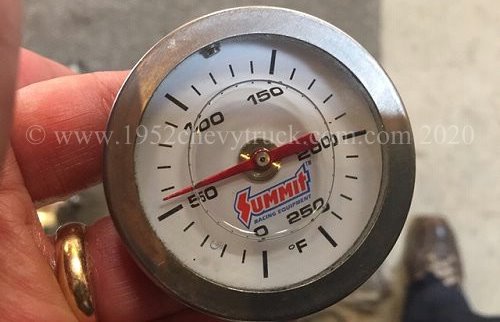 Summit direct temperature gauge and adapter.